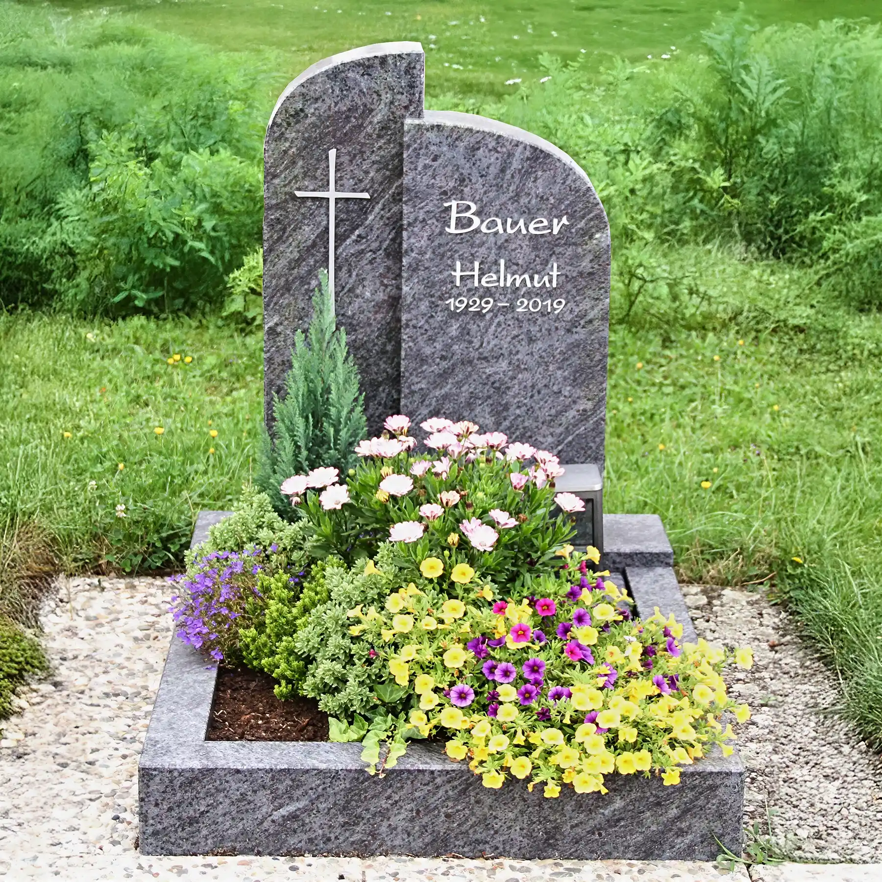 Urnengrabstein Orion zweiteilig Granit
