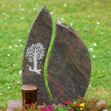 Urnengrabstein Lebensbaum Motiv