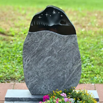 Urnengrabstein Sternmotiv Granit