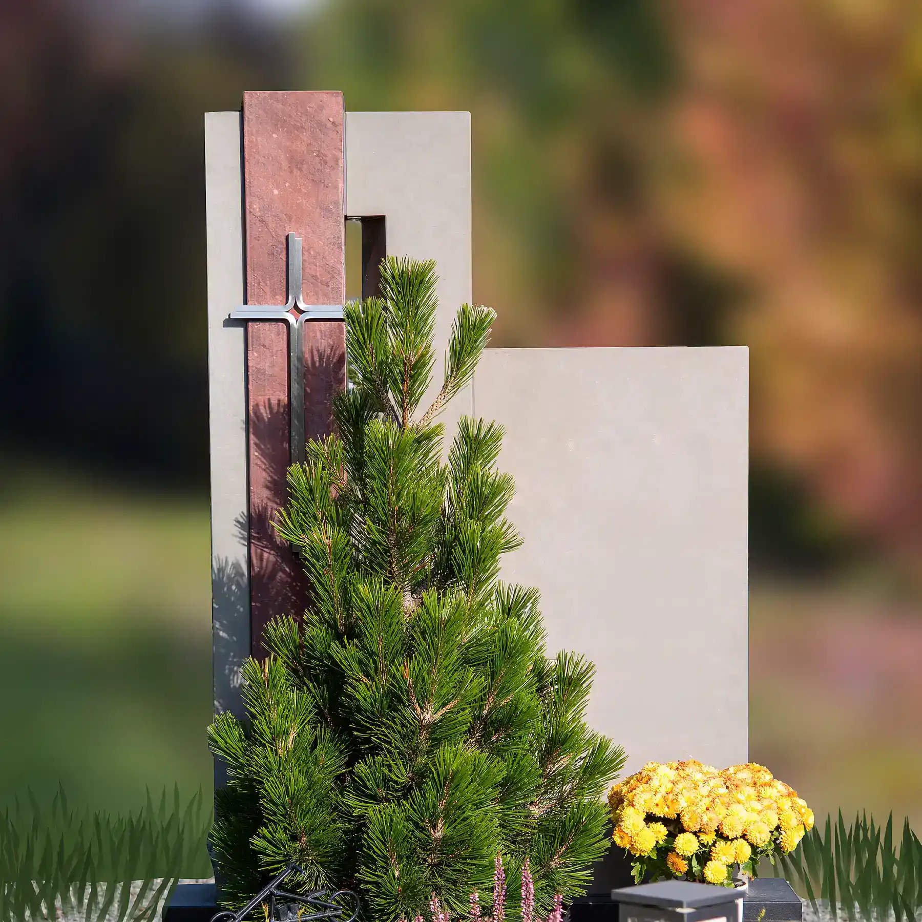 Einzelgrabstein Ricordo – Exklusives Grabmal in zeitloser Harmonie